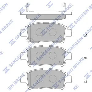 SANGSIN SP1230 Колодки торм.передние Toyota Yaris 1.0i1.3i1.5WTi1.4D 99-01