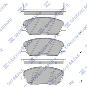 SANGSIN SP1248 Колодки торм.передние [581012JA00] Kia Mohave 3.8 V64.6 V83.0CRDi 07>