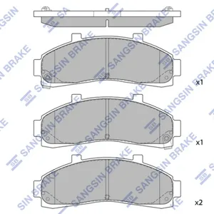 SANGSIN SP1264 Колодки торм.передние Ford Explorer 4.04.9 95-99, Mazda B-Serie 2.2i-2.5TD 99>