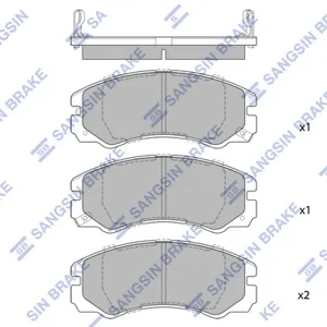 SANGSIN SP1267 Колодки торм.передние Opel Monterey 3.2i3.1TD 91-98