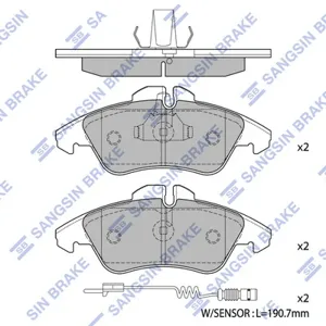 SANGSIN SP1273 Колодки торм.передние MB Vito Sprinter 208D308D, VW LT 28-35 95>