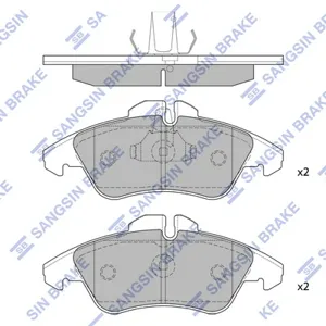SANGSIN SP1273A Колодки торм.передние WVA21576 MB Vito Sprinter , VW LT II 28-35 96>