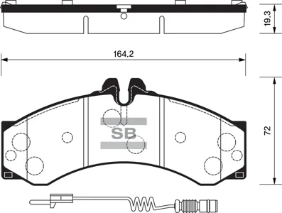 SANGSIN SP1277 Колодки торм.передние