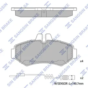 SANGSIN SP1278 Колодки торм.задние MB Sprinter 208D308D,VW LT 28 2.8TDi 96>