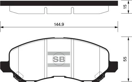 SANGSIN SP1360 Колодки торм.передние