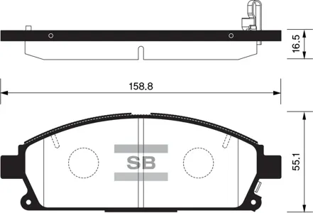 SANGSIN SP1365 Колодки торм.передние
