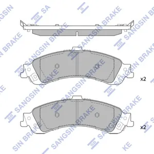 SANGSIN SP1370 Колодки торм.задние Chevrolet Blazer 98>Avalanche02>, Cadillac Escalade 99>