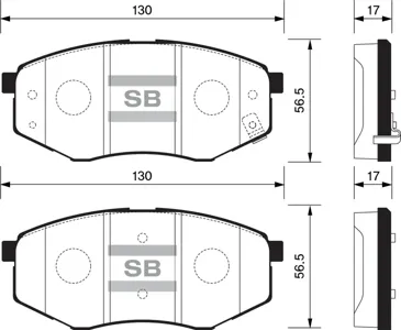 SANGSIN SP1374 Колодки торм.передние Hyundai Hyundai Sonata YF 2.0 0110->