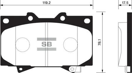 SANGSIN SP1379 Колодки торм.передние