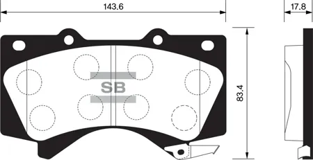 SANGSIN SP1381 Колодки торм.передние Toyota Land Cruiser 200