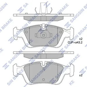 SANGSIN SP1388 Колодки торм.передние BMW E46 1.6-2.81.8D2.0DZ3 1.8-2.8 95>