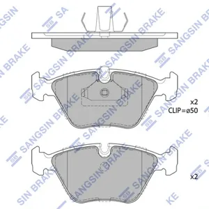 SANGSIN SP1389 Колодки торм.передние