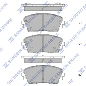 SANGSIN SP1405 Колодки торм.передние SNS [581011YA30] Kia Picanto 1.01.2 11>