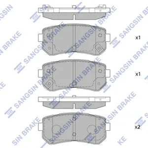SANGSIN SP1406 Колодки торм.задние Hyundai Accent , Kia Rio 1.4i1.6i 16V1.5CRDi 05>