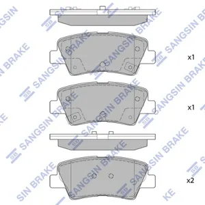 SANGSIN SP1407 Колодки торм.задние Kia Soul 1.6iCRDi 09>, Hyundai Sonata V 2.0TiCRDi 05>