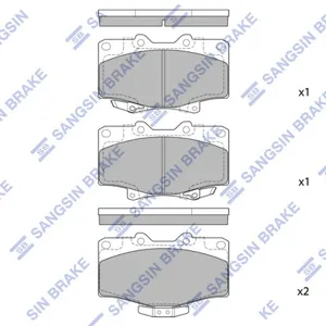 SANGSIN SP1420 Колодки торм.передние Toyota Land Cruiser 4.0-4.2TD 90>4Runner 2.4-3.0TD 87-96