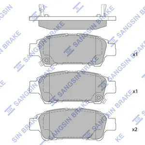 SANGSIN SP1423 Колодки торм.задние Toyota Previa Avensis Verso 2.4i2.0i2.0D4-D 00>