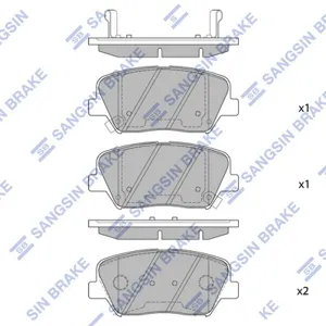 SANGSIN SP1424 Колодки торм.передние SNS [581011UA00] Hyundai Santa Fe 10>, Kia Sorento 11>