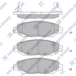 SANGSIN SP1432 Колодки торм.задние =GDB1185=424 04=D2112M-01 Lexus GS 300430 93>LS 400 94-00