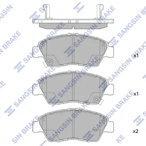 SANGSIN SP1435 Колодки торм.передние SNS [45022S5BJ00] Honda Civic 03>