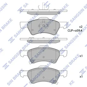 SANGSIN SP1440 Колодки торм.передние SNS GDB4129=810 02=FDB1510 [05019804AA] Chrysler Voyager 2.4i-3.8i 00>