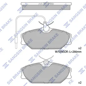 SANGSIN SP1483 Колодки торм.передние =GDB1030=208 12 Renault R25 2.4-2.8 Laguna 1.82.02.2D 84-98