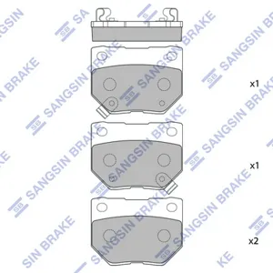 SANGSIN SP1487 Колодки торм.задние SNS GDB3308=365 21=D7053M-01 Subaru Impreza 2.0T WRX 00-01