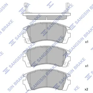 SANGSIN SP1488 Колодки торм.передние Nissan Sunny 1.41.62.0D 91-96100NX 2.0 91-00