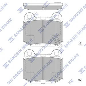 SANGSIN SP1495 Колодки торм.задние =GDB3350=014 52 Nissan 350Z 3.5 03>, Subaru Impreza 2.0T WRX STi 01>