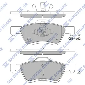 SANGSIN SP1497 Колодки торм.передние Ford Escape, Mazda Tribute 08>,