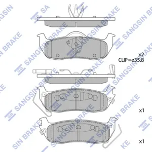 SANGSIN SP1512 Колодки торм.задние =GDB4137=1106 10 [05080871AB] Jeep Grand Cherokee 3.0-5.7 V8 05>
