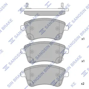 SANGSIN SP1515 Колодки торм.передние Kia Venga, Hyundai ix20 1.41.61.4CRDi 09>