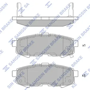 SANGSIN SP1520 Колодки торм.задние Mazda MPV 04>