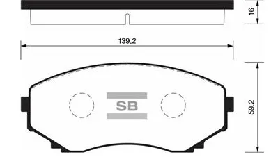 SANGSIN SP1527 Колодки торм.передние