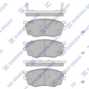 SANGSIN SP1529 Колодки торм.передние Mazda 626 GW 1.8i2.0iTDi 98>