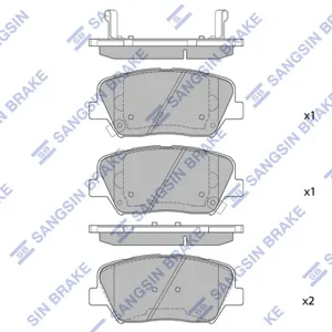 SANGSIN SP1545 Колодки торм.передние SNS Kia Quoris 3.8 12>