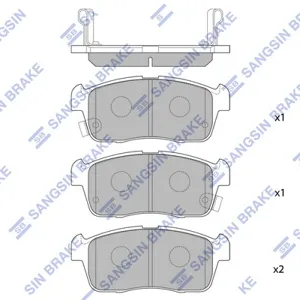 SANGSIN SP1549 Колодки торм.передние Suzuki Ignis 1.3 00-03