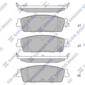 SANGSIN SP1563 Колодки торм. Cadillac Escalade Chevrolet Tahoe 06- задние