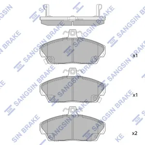 SANGSIN SP1571 Колодки торм.передние Honda Civic 1.4-2.0 &16V 95-01, Rover 200400 90-00