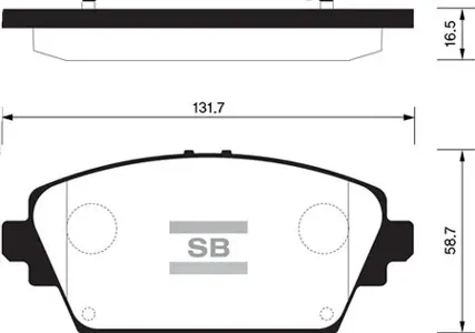 SANGSIN SP1582 Колодки торм.передние Nissan Honda Almera TINO (V10) 0006