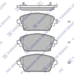 SANGSIN SP1582A Колодки торм.передние Honda Accord 1.82.02.0TDi, Nissan Primera 98>