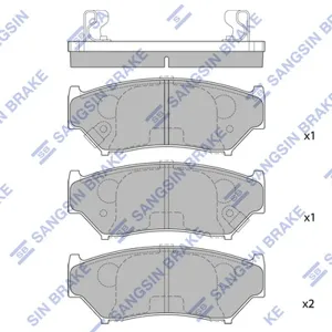 SANGSIN SP1584 Колодки торм.передние Suzuki Grand Vitara Vitara 1.62.01.5DDiS1.9D 90>