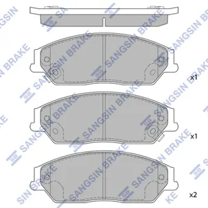 SANGSIN SP1590 Колодки торм.передние SNS Toyota Camry 2.43.5 06>