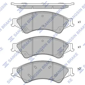 SANGSIN SP1596 Колодки торм.передние Ford Ranger, Mazda BT-50 2.2TDCi3.2TDCi 11>