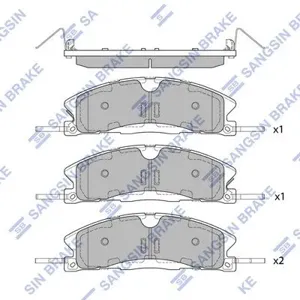 SANGSIN SP1620 Колодки торм.передние