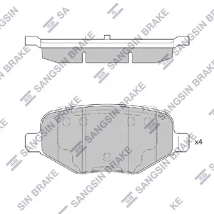 SANGSIN SP1621 Колодки торм.задние
