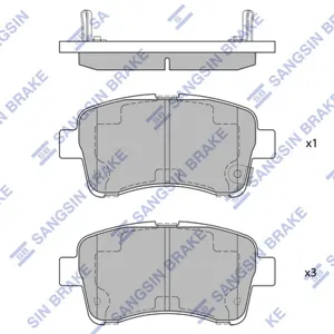 SANGSIN SP1633 Колодки торм.передние Suzuki Liana 1.3-1.81.4DDis 01>
