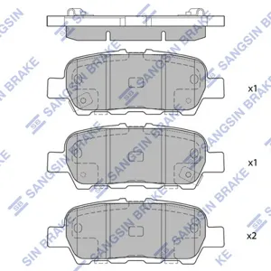 SANGSIN SP1637 Колодки торм.задние Nissan Tiida 1.61.81.5DCi 07>
