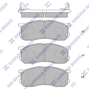 SANGSIN SP1663 Колодки торм.передние Mitsubishi Lancer Colt 1.3-2.01.8D-2.0D 88>
