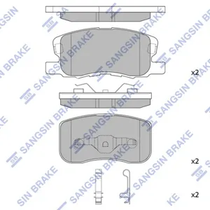 SANGSIN SP1680 Колодки торм.передние Mitsubishi Colt 1.1-1.5 04>